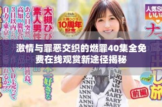 激情與罪惡交織的燃罪40集全免費(fèi)在線觀賞新途徑揭秘