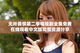 無所畏懼第二季電視劇全集免費在線觀看中文版完整資源分享