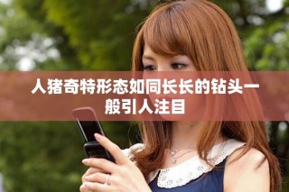 人豬奇特形態(tài)如同長長的鉆頭一般引人注目