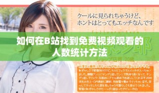 如何在B站找到免費視頻觀看的人數(shù)統(tǒng)計方法
