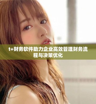 t+財(cái)務(wù)軟件助力企業(yè)高效管理財(cái)務(wù)流程與決策優(yōu)化