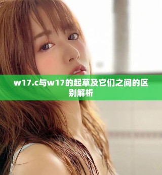 w17.c與w17的起草及它們之間的區(qū)別解析