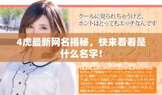 4虎最新網(wǎng)名揭秘，快來看看是什么名字！
