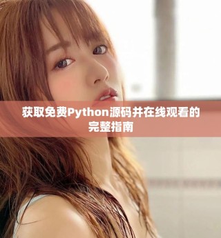 獲取免費Python源碼并在線觀看的完整指南