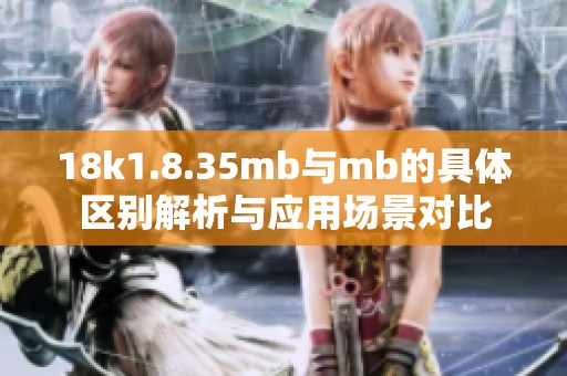 18k1.8.35mb與mb的具體區(qū)別解析與應(yīng)用場景對比