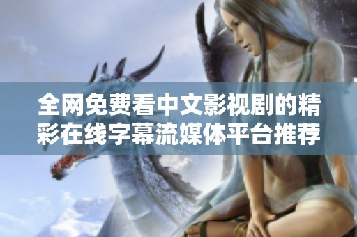 全網(wǎng)免費(fèi)看中文影視劇的精彩在線字幕流媒體平臺(tái)推薦