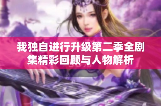 我獨(dú)自進(jìn)行升級第二季全劇集精彩回顧與人物解析