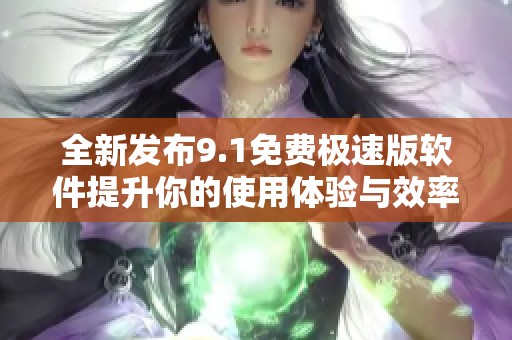 全新發(fā)布9.1免費(fèi)極速版軟件提升你的使用體驗(yàn)與效率