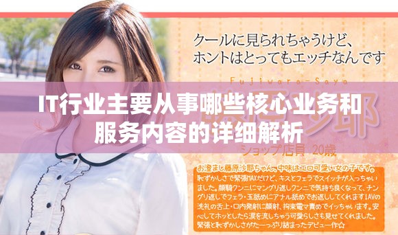 IT行業(yè)主要從事哪些核心業(yè)務(wù)和服務(wù)內(nèi)容的詳細(xì)解析