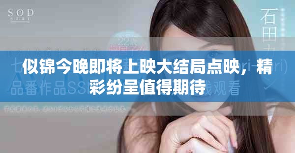 似錦今晚即將上映大結(jié)局點(diǎn)映，精彩紛呈值得期待