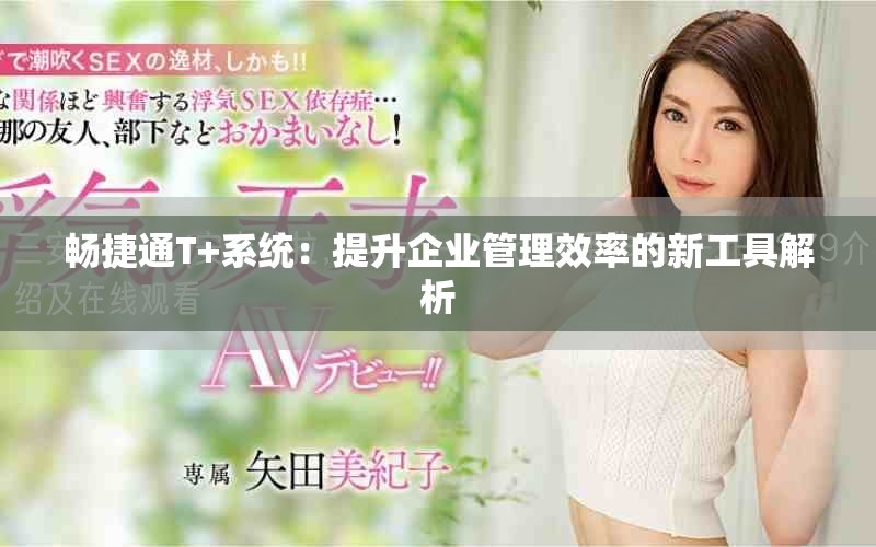 暢捷通T+系統(tǒng)：提升企業(yè)管理效率的新工具解析