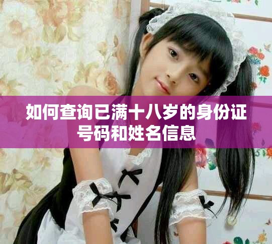 如何查詢(xún)已滿(mǎn)十八歲的身份證號(hào)碼和姓名信息