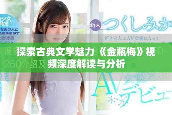 探索古典文學(xué)魅力 《金瓶梅》視頻深度解讀與分析