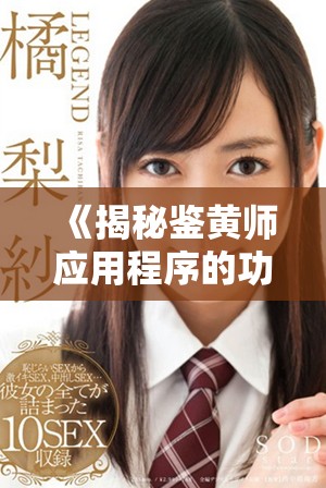 《揭秘鑒黃師應(yīng)用程序的功能與背后的技術(shù)輔助》